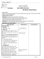 Giáo án Ngữ Văn 7-Tuần 8