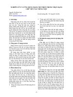 041_Nghiên cứu và ứng dụng mạng Neutron trong nhận dạng chữ viết tay tiếng Việt