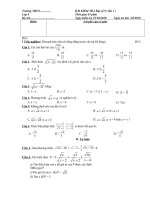 Đề Kiẻm tra một tiết đại số 9(2 đề)