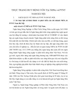 THỰC TRẠNG HUY ĐỘNG VỐN TẠi NHNo và PTNT NAM HÀ NỘi