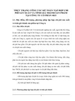 THỰC TRẠNG CÔNG TÁC KẾ TOÁN TẬP HỢP CHI PHÍ SẢN XUẤT VÀ TÍNH GIÁ THÀNH SẢN PHẨM TẠI CÔNG TY CỔ PHẦN SKY