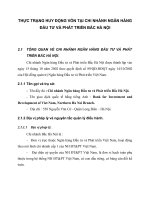 THỰC TRẠNG HUY ĐỘNG VỐN TẠI CHI NHÁNH NGÂN HÀNG ĐẦU TƯ VÀ PHÁT TRIỂN BẮC HÀ NỘI