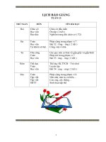 GIAO AN LOP 1 - TUAN 13 (CKTKN) - 3 COT