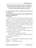 THỰC TRẠNG TỔ CHỨC CÔNG TÁC KẾ TOÁN CHI PHÍ VÀ TÍNH GIÁ THÀNH SẢN PHẨM CỦA CÔNG TY TNHH NHÀ NƯỚC MỘT THÀNH VIÊN CƠ KHÍ QUANG TRUNG