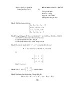 Đề thi môn toán A3 (Đề số 5)