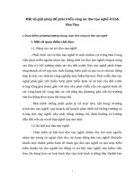 Một số giải pháp để phát triển công tác đào tạo nghề ở tỉnh Phú Thọ