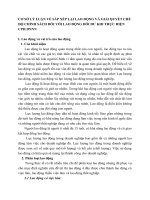 CƠ SỞ LÝ LUẬN VỀ SẮP XẾP LẠI LAO ĐỘNG VÀ GIẢI QUYẾT CHẾ ĐỘ CHÍNH SÁCH ĐỐI VỚI LAO ĐỘNG DÔI DƯ KHI THỰC HIỆN CPH DNNN