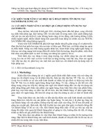 CÁC KIẾN NGHỊ NÂNG CAO HIỆU QUẢ HOẠT ĐỘNG TÍN DỤNG TẠI SACOMBANK LONG AN