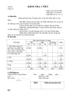 Kiem tra 1T Sinh 6 ( tiet 22 )