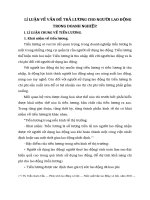 LÍ LUẬN VỀ VẤN ĐỀ TRẢ LƯƠNG CHO NGƯỜI LAO ĐỘNG TRONG DOANH NGHIỆP