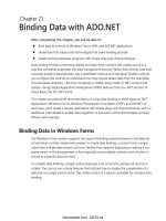 Binding Data with ADO.NET