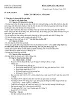 Kế hoạch họp chi bộ tháng 11 - 2010