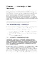 JavaScript in Web Browsers