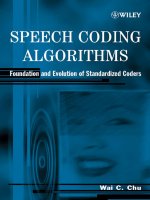 SPEECH CODING ALGORITHMS P1