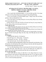 kế hoạch phòng chống tai nạn thương tích.