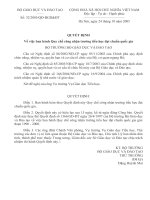 QĐ32 /2005/ BGD BAN HÀNH QUY CHẾ CÔNG NHẬN TRƯỜNG TH ĐẠT CQG