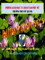 Tiết 10 - BÀI 8 - NƯỚC MỸ