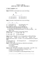 bai kiểm  tra tiết 14 -hình 6- có đáp án