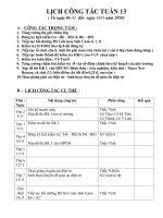 LỊCH CÔNG TÁC TUẦN 13.doc