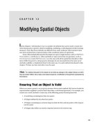 Modifying spatial objects