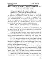 LÝ LUẬN CHUNG VỀ TỔ CHỨC LẬP VÀ PHÂN TÍCH BÁO CÁO TÀI CHÍNH TRONG DOANH NGHIỆP