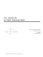 chuyen de luyen thi dai hoc mon toan 