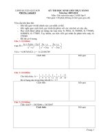 Đề  Casio Huế năm 09-2010