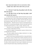 THỰC TRẠNG HUY ĐỘNG VỐN CỦA NGÂN HÀNG  NÔNG NGHIỆP  PHÁT TRIỂN NÔNG THÔN TỈNH LẠNG SƠN