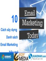 10 cách để làm Email Marketing hiệu quả