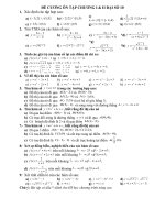 Đề cương ôn tập ĐS 10 - chương 1,2.