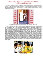 Chào mừng Ngày Nhà giáo Việt Nam 20/11