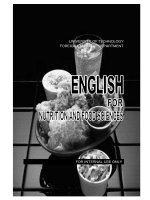 NUTRITION AND FOOD SCIENCE