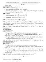 Chuyên mục thử sức trước kì thi ĐH