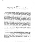 Các công trình hiếu khí nhân tạo xử lý nướ thải dựa trên cơ sở sinh trưởng lơ lửng của sinh vật