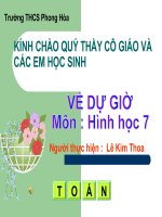 tiết 22 hình học 7( dựnh hình bằngthu71o1 thẳng com pa)