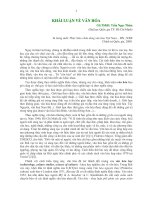 KHÁI LUẬN VỀ VĂN HÓA GS.TSKH. Trần Ngọc Thêm