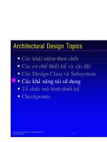 Phân tích thiết kế hướng đối tượng dùng UML - Các khả năng tái sử dụng