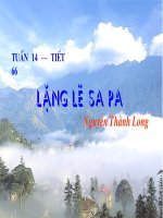 Bài 14.Lặng lẽ Sapa