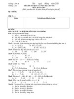 Đề K.tra HKI(hay)coDDaps án chấm