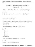 Bất đẳng thức -lời giải hay tiếp theo (21-40)