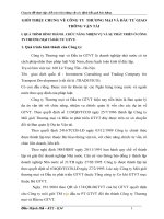 GIỚI THIỆU CHUNG VỀ CÔNG TY  THƯƠNG MẠI VÀ ĐẦU TƯ GIAO THÔNG VẬN TẢI