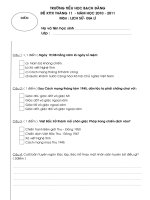 ĐỀ KIỂM TRA THÁNG 11/2O1O