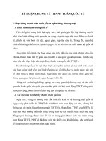 LÝ LUẬN CHUNG VỀ THANH TOÁN QUỐC TẾ