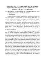 PHƯƠNG HƯỚNG VÀ CÁC BIỆN PHÁP DUY TRÌ MỞ RỘNG THỊ TRƯỜNG TIÊU THỤ SẢN PHẨM VÁN NHÂN TẠO CỦA CÔNG TY CHẾ BIẾN VÁN NHÂN TẠO