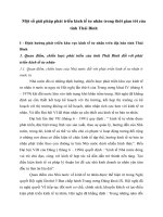 Một số giải pháp phát triển kinh tế tư nhân trong thời gian tới của tỉnh Thái Bình