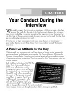 Your Conduct During the Interview