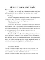 LÝ THUYẾT CHUNG VỀ UỶ QUYỀN