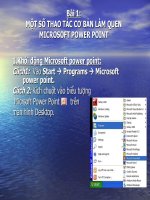 Bài giảng: Tự học Power Point