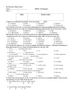 TEST 45'''' - ENGLISH 7