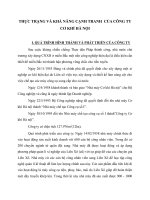 THỰC TRẠNG VÀ KHẢ NĂNG CẠNH TRANH  CỦA CÔNG TY CƠ KHÍ HÀ NỘI